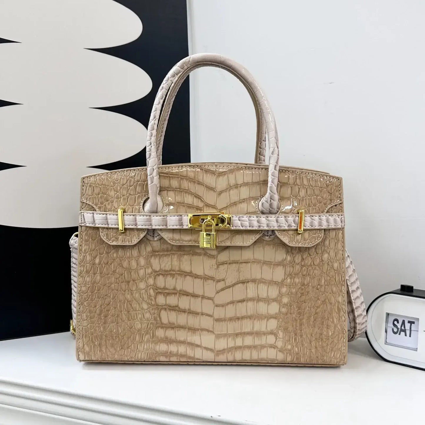Luxury Monogram Tote: MICOCAH Premium Handbag