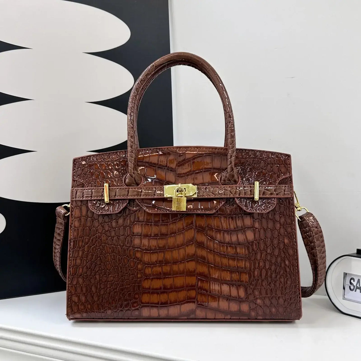 Luxury Monogram Tote: MICOCAH Premium Handbag
