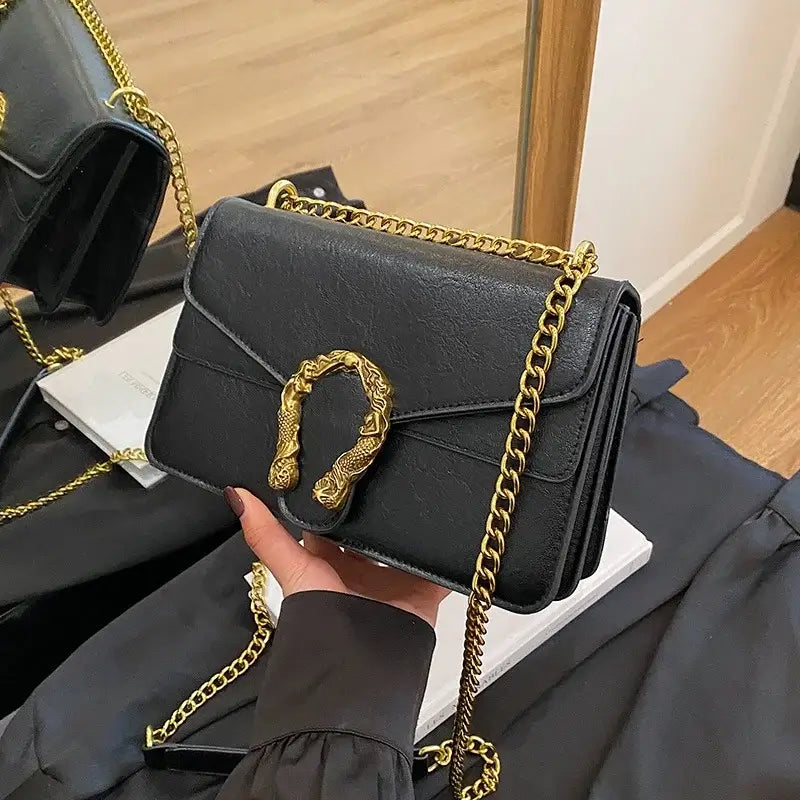 Iconic Dionysus GUCCI Inspired Shoulder Bag: Premium Chain Strap & Double Clasp