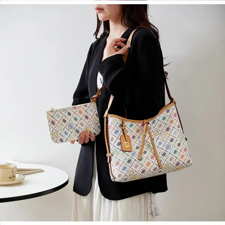Luxury Monogram Hobo Shoulder Bag: Premium & Chic Style
