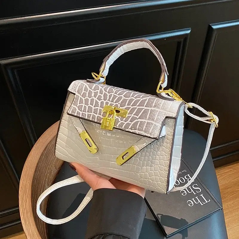 Luxury Crocodile Embossed Handbag: Elegant & Versatile